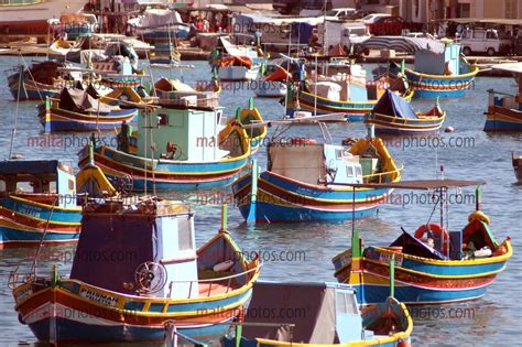 Marsaxlokk Fishing Village Luzzu Fishing Boats - Malta Photos