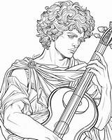 Greek Mythology  Apollo Coloring Pages sketch template