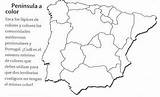 MAPA DE LA PENINSULA IBERICA PARA COLOREAR  FICHAS NIOS sketch template