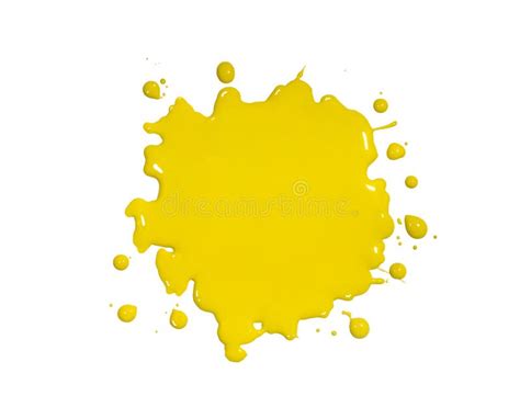 Yellow Paint Splatter stock image. Image of white, stain - 13060189