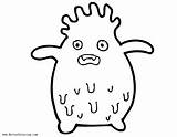 Cute Slime Monster Coloring Pages  Free Printable sketch template