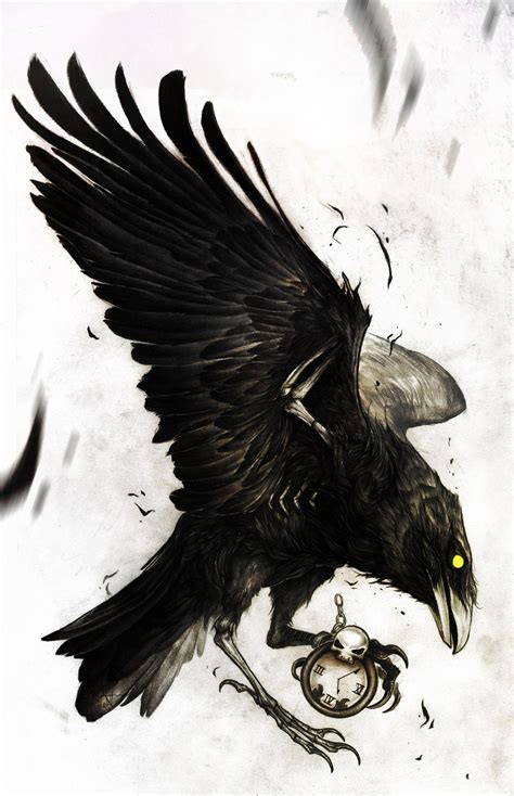 Black Crow Tattoos, Black Bird Tattoo, Wolf Tattoos, Birds Tattoo, Demon Tattoo, Norse Tattoo ...