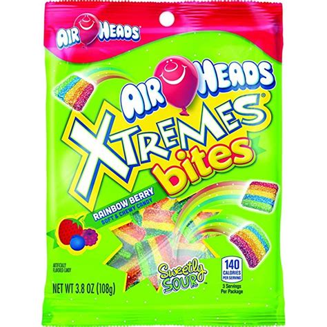 Airheads Xtremes Bites Rainbow Berry, 3.8 Oz - Walmart.com - Walmart.com