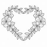 Flower Arrangement Line Art Collection Advanced Coloring Page  sketch template