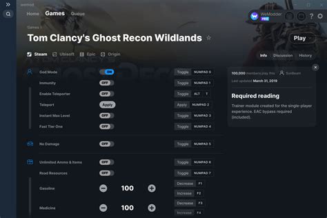 Tom Clancy's Ghost Recon Wildlands Cheats and Trainer for Origin ...