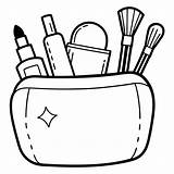 Cosmetic Element Outline For coloring pages Cosmetics Easy Coloring  sketch template