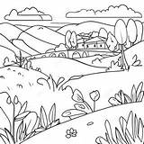 Beautiful Spanish Landscapes Coloring Page  Pagescom sketch template