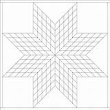 Printable Lone Star Quilt Pattern Template sketch template