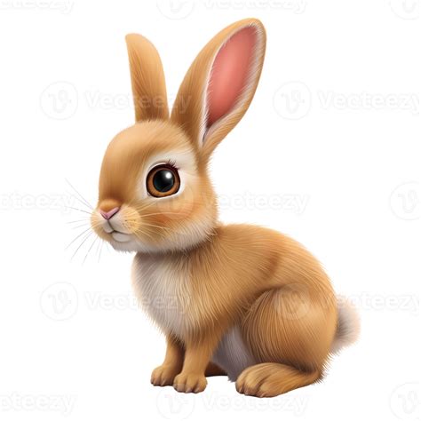 AI generated Adorable 3D animated bunny character. 41305302 PNG