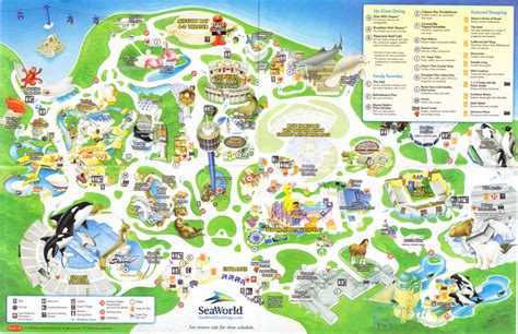 SeaWorld of San Diego - 2009 Park Map