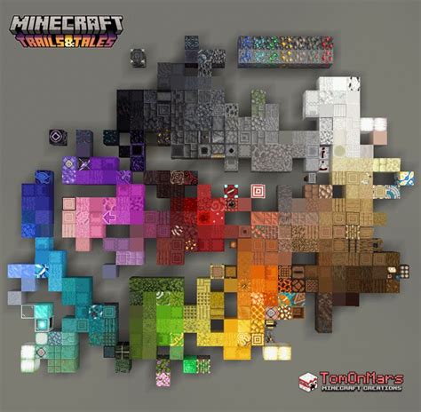 an image of some colorful squares on a gray background with the words minecraft over it