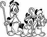 Animaniacs Characters Coloring Pages sketch template