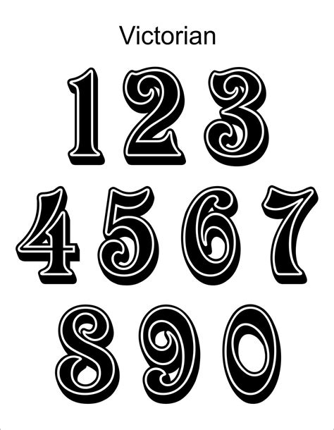 Tattoo Designs Number Font - Best Design Idea