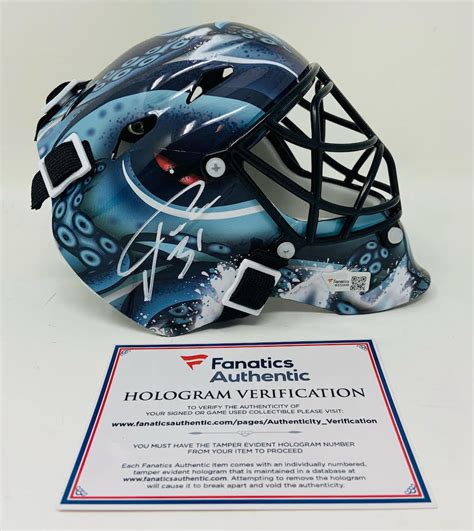 Philipp Grubauer Signed Kraken Mini Goalie Mask (Fanatics) | Pristine Auction