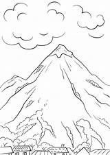 Mountains Coloring Pages  Best For Kids sketch template