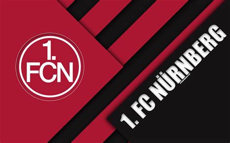 Descargar fondos de pantalla FC Nürnberg, logotipo, 4k, Spanish football club, material design ...
