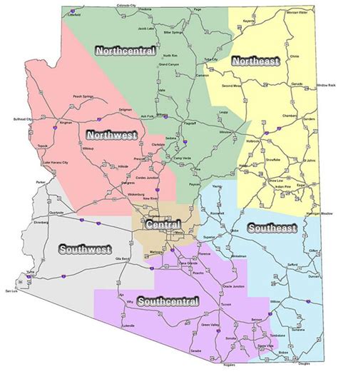 Arizona Department Of Transportation Road Conditions And Closures Map ...