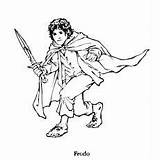 Frodo Coloring Page Pages sketch template