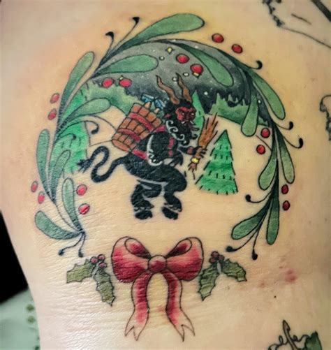 Krampus tattoo on inner arm done by Scott Umeki at Evertrue Tattoo in ...