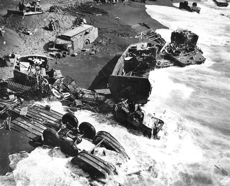 Beach wreckage, Iwo Jima, 1945 | Photo caption: Closeup of w… | Flickr