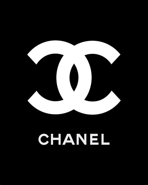 CHANEL logo symbol Big Digital Art by Fashion Faces