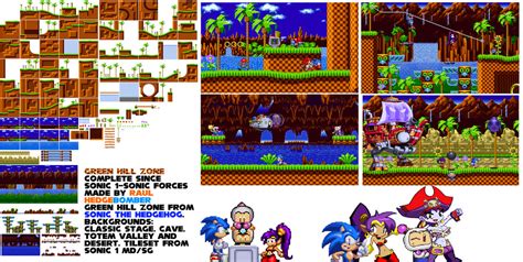 Green Hill Zone Sprite Sheet