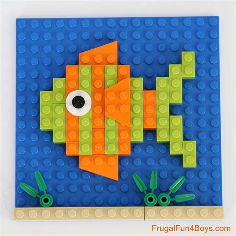 LEGO Animal Mosaic Building Cards - Frugal Fun For Boys and Girls