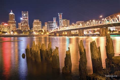 "Portland City Skyline" by failingjune | Redbubble