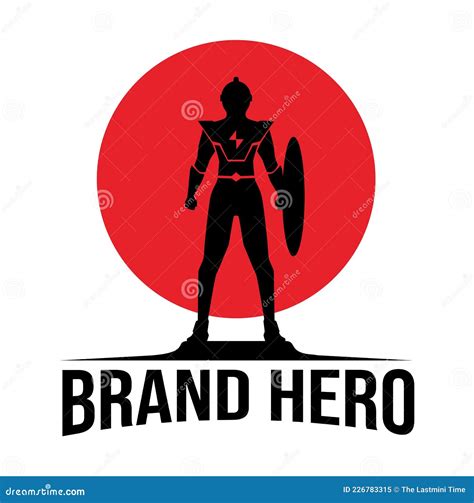 Hero Logo Creative Simple Design Stock Vector - Illustration of light ...