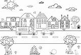Road Coloring Page sketch template