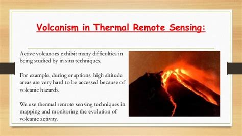 Thermal Remote Sensing