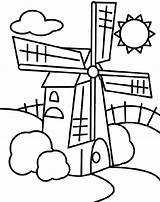 Windmill 1 Coloring Page  Free Printable Pages For Kids sketch template