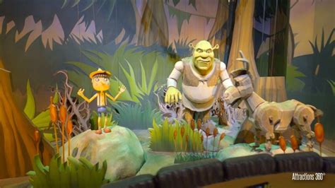 [4K] Shrek Ride - Trackless Dark Ride - Motiongate Theme Park in Dubai ...