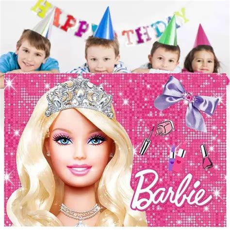 BARBIE GIRLS DOLL Princess Backdrop Birthday Party Banner Home Background Decor $15.89 - PicClick AU