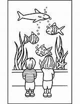 Free Printable Aquarium sketch template