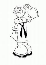 Connect The Dots Popeye Sailor Man Cartoons >  Coloring sketch template