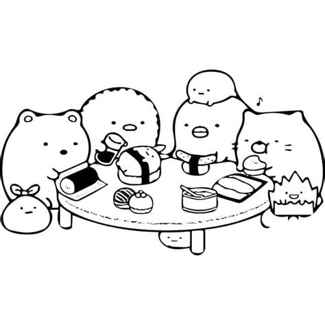 Sumikko Gurashi Coloring Pages Printable