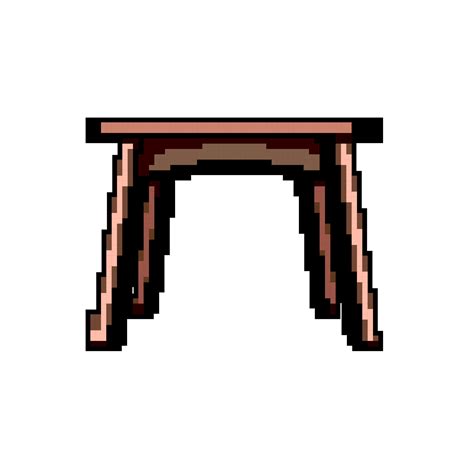 plank wood table game pixel art vector illustration 23873314 Vector Art ...