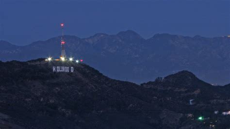 Hollywood sign at night | Ron | Flickr