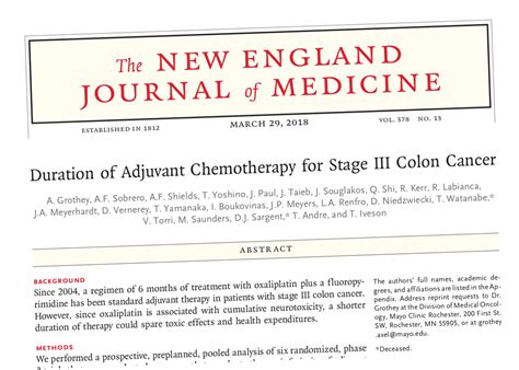 Adjuvant therapy in stage III colon cancer: is less (really) better ...