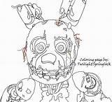 27  Fnaf Coloring Pages Springtrap sketch template