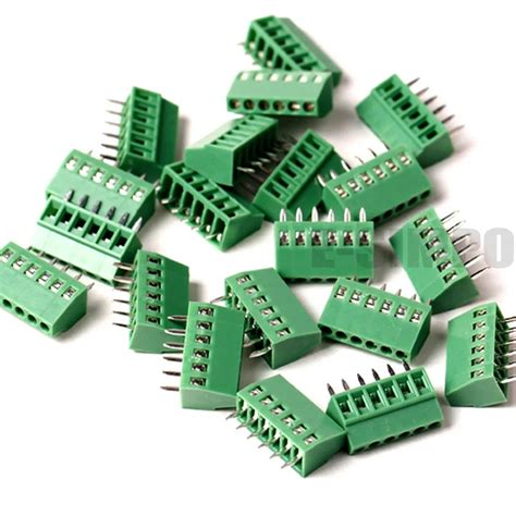 Aliexpress.com : Buy 2.54mm PCB Screw Terminal Block, 0.1" PCB Wire Terminal Connector, 5P 6P 7P ...