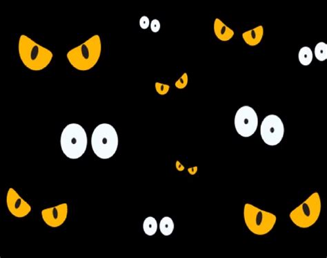 Royalty Vector Stock - Cartoon set of spooky eyes in the dark, vector ...