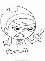 Mandy The Grim Adventures Of Billy And Coloring Page For Kids  sketch template
