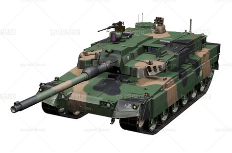 波兰K2 Black模型-装甲车／坦克模型库-FBX(.fbx)模型下载-cg模型网