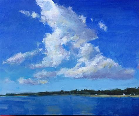 Kelley MacDonald's Paintings: Summer Skies, 8x10 inch Acrylic painting by Kelley MacDonald