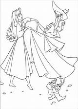 Princess Aurora Is Dancing coloring Page  Download Print Or Color sketch template