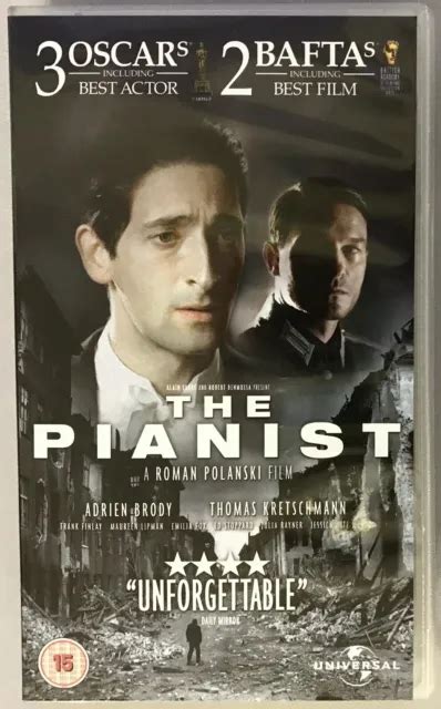 THE PIANIST VHS Adrien Brody Roman Polanski Thomas Kretschmann Holocaust Judaism £5.48 - PicClick UK
