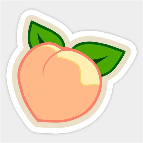 peach - Peach - Sticker | TeePublic