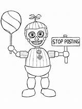 Animatronics coloring pages sketch template